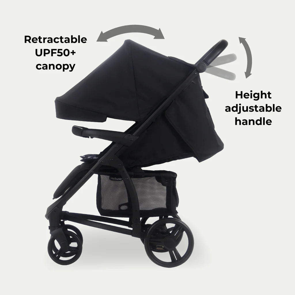My Babiie MB200i 3-in-1 Travel System with i-Size Car Seat - Dani Dyer Black Leopard -  | For Your Little One