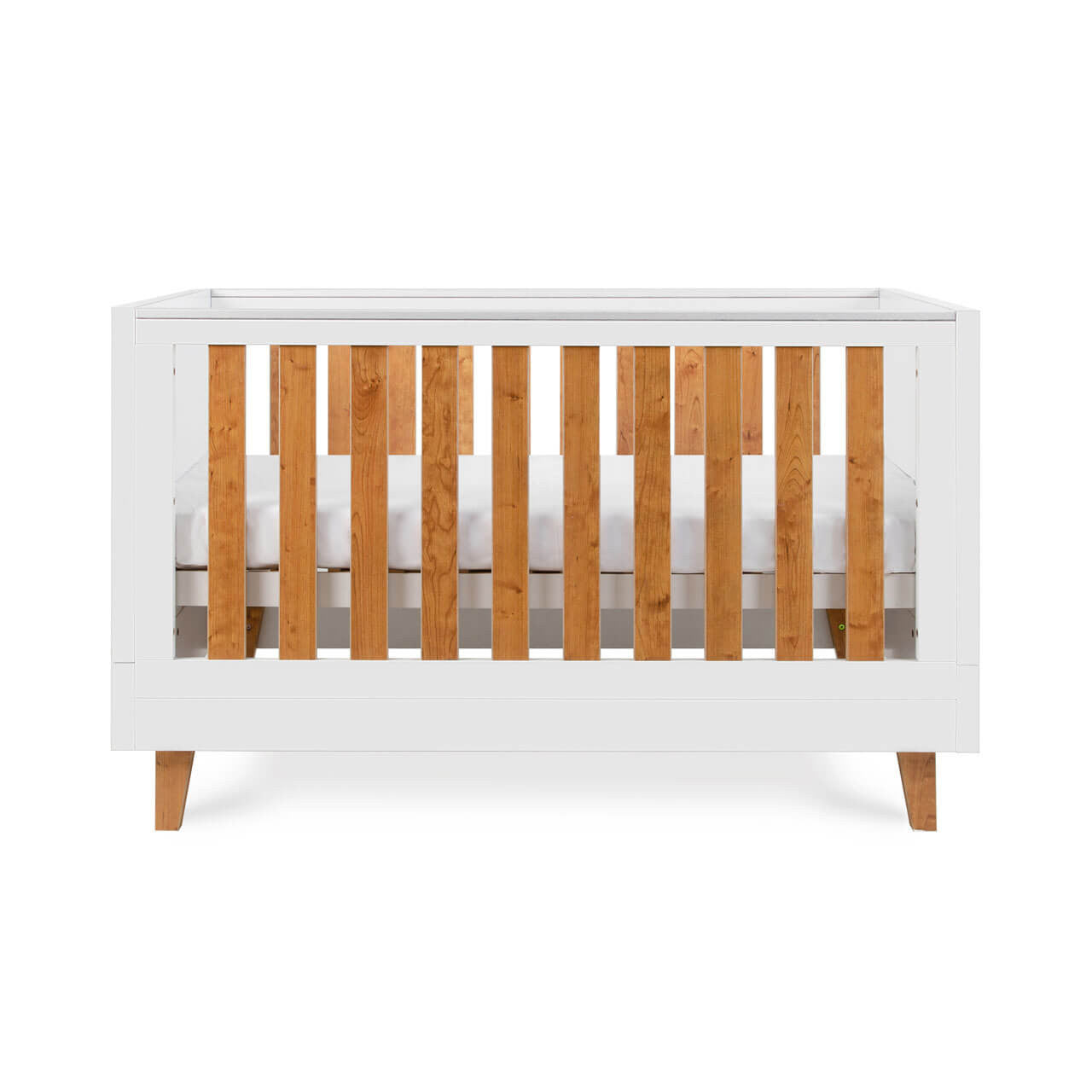 Tutti Bambini Como Cot Bed - White / Rosewood   