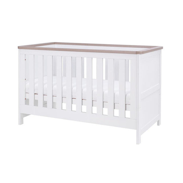 Tutti Bambini Verona Cot Bed - White/Oak   