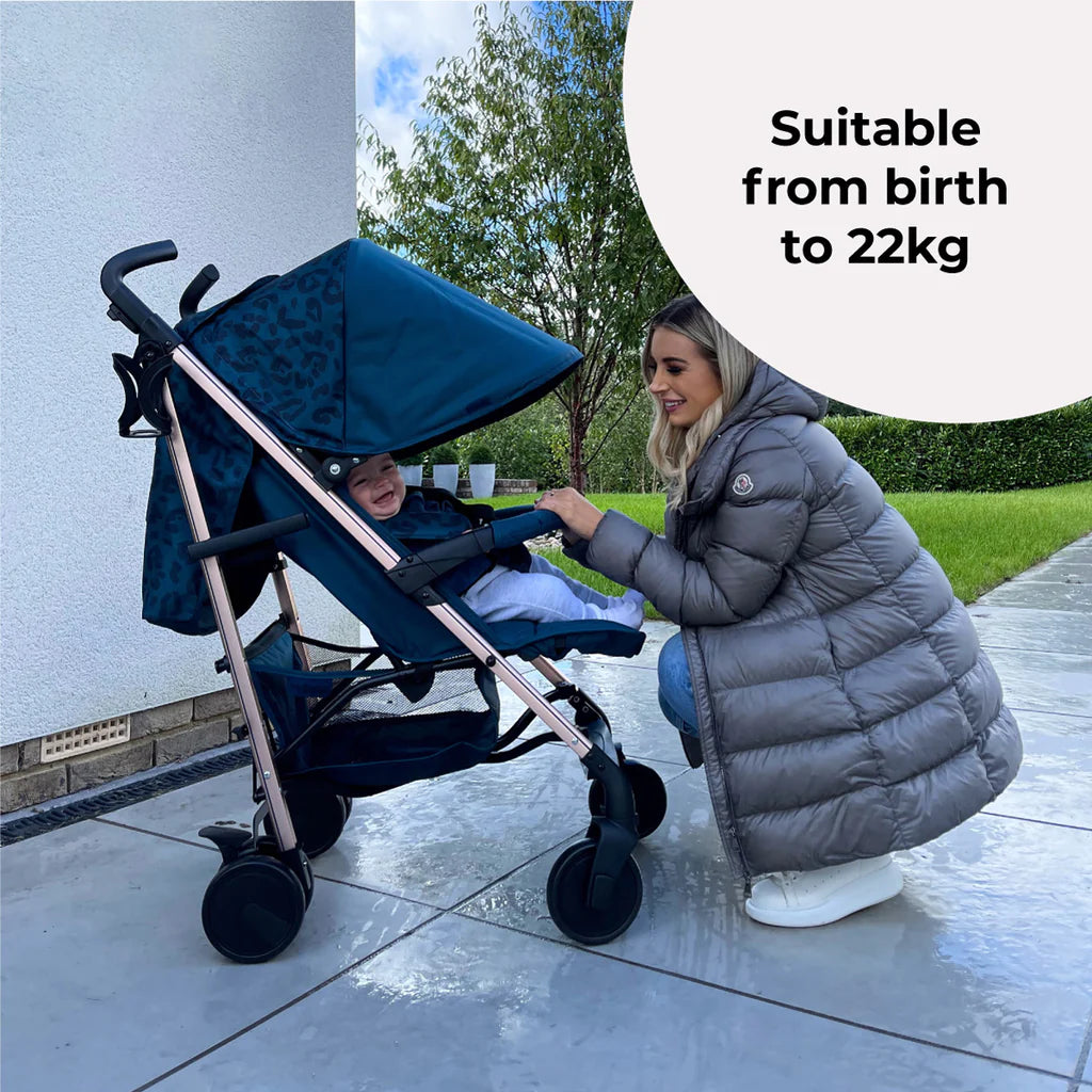 My Babiie MB51 Stroller - Dani Dyer Blue Leopard -  | For Your Little One
