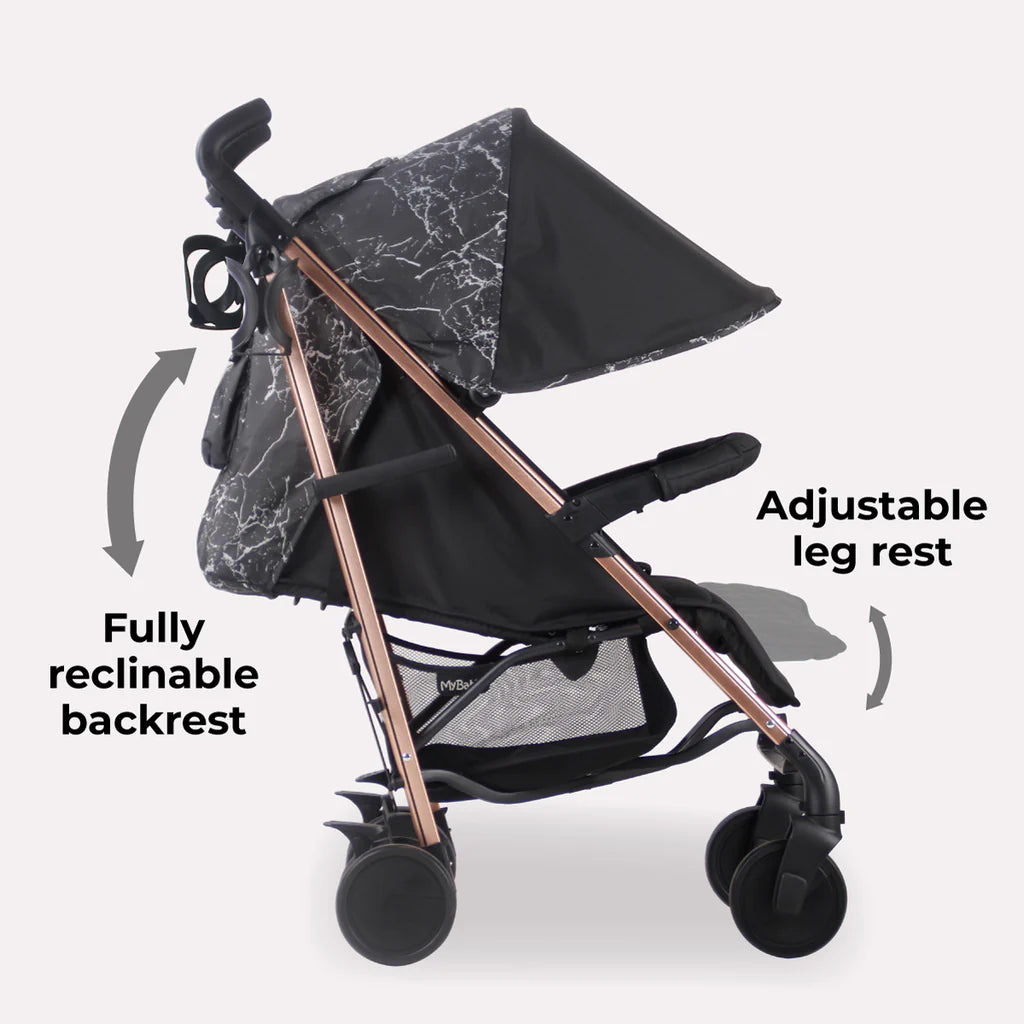 My Babiie MB51 Stroller - Samantha Faiers Black Marble -  | For Your Little One