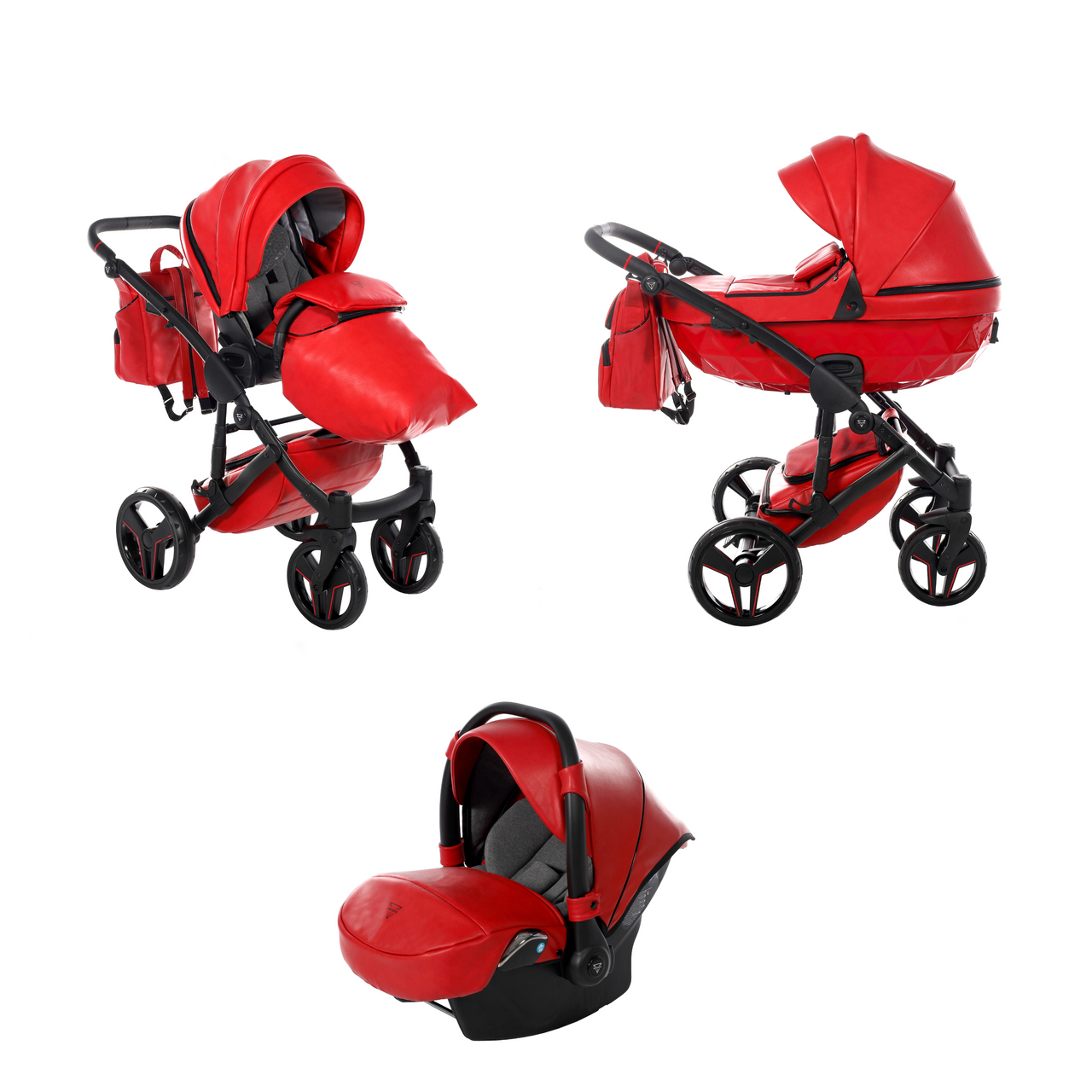 Junama S-Class 3 In 1 Travel System - Red - No | For Your Little One