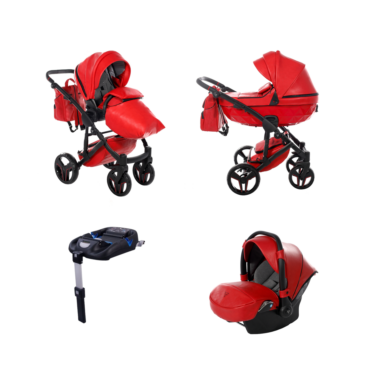 Junama S-Class 3 In 1 Travel System - Red - Yes | For Your Little One