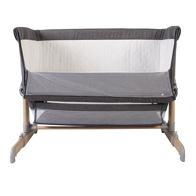 Red Kite Una Bedside Crib/Co Sleeper - Grey   