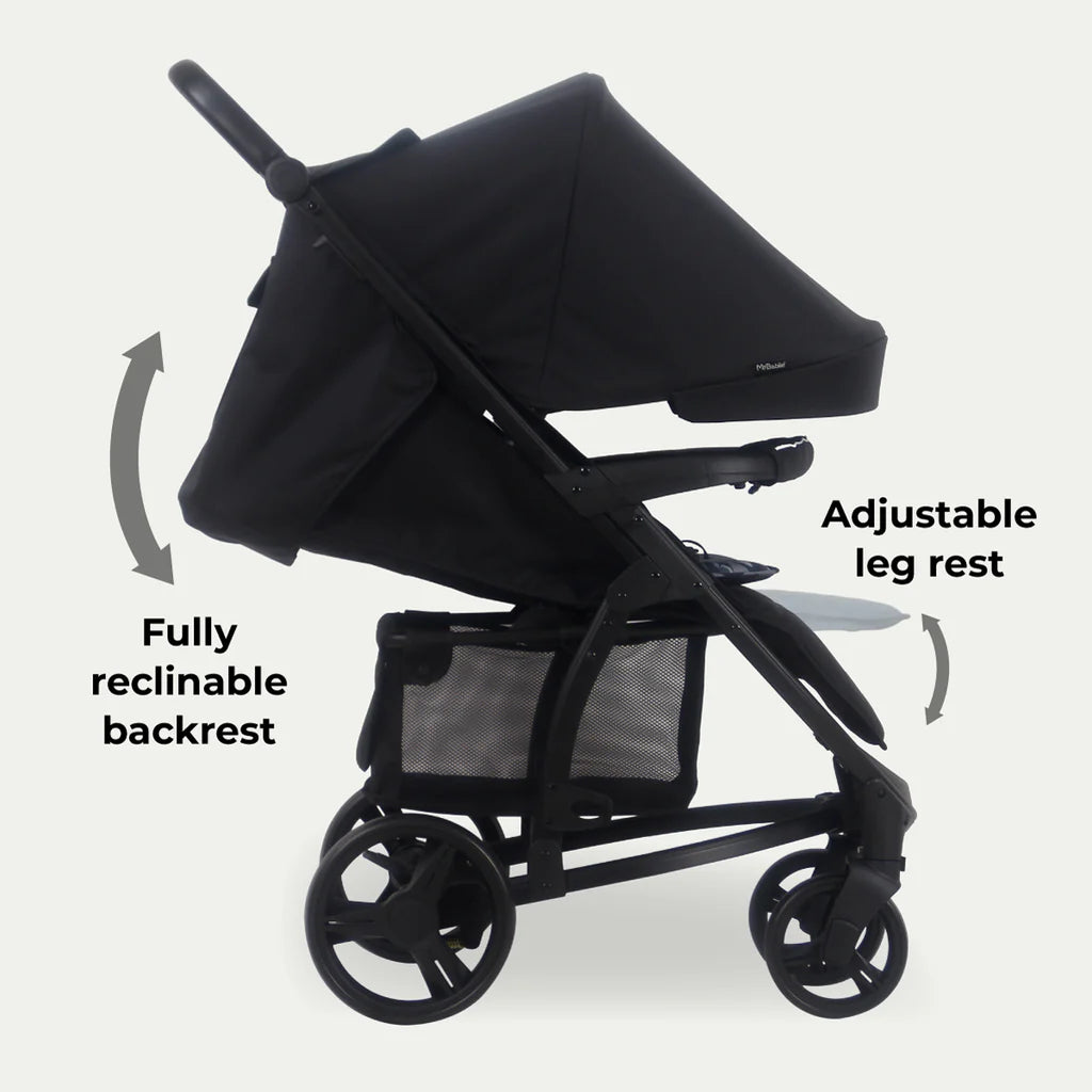 My Babiie MB200i 3-in-1 Travel System with i-Size Car Seat - Dani Dyer Black Leopard -  | For Your Little One