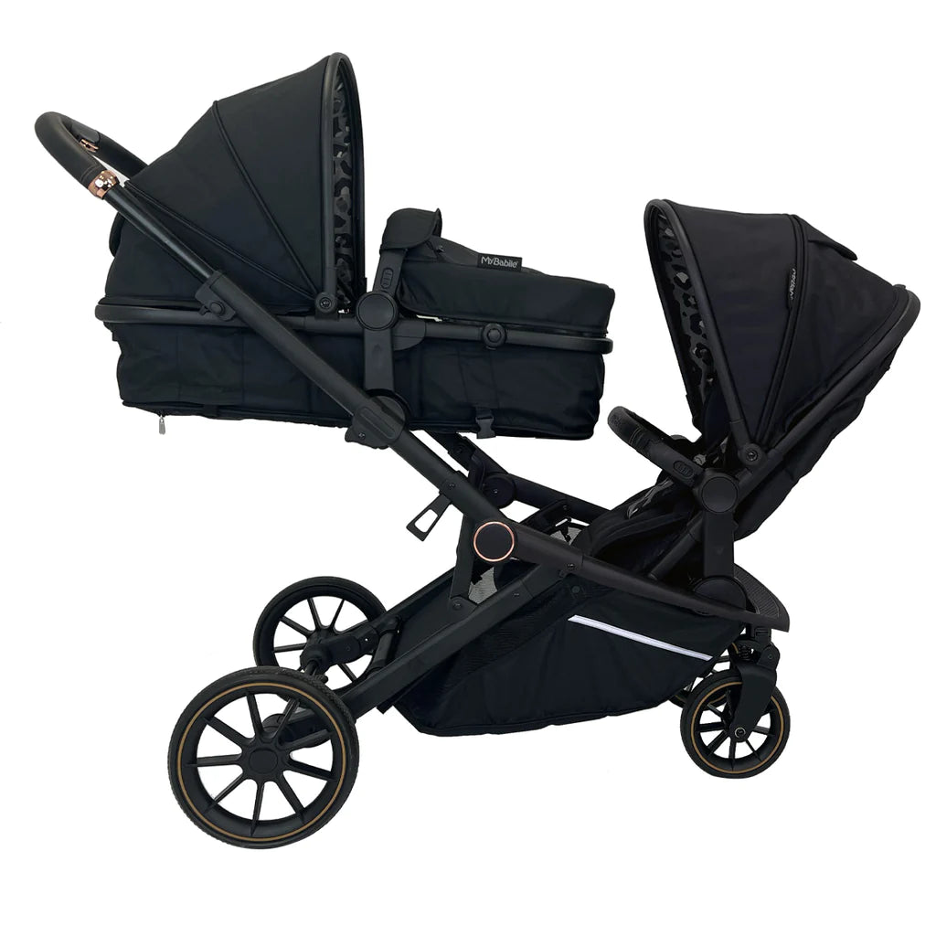 My Babiie MB33 Tandem Pushchair - Dani Dyer Black Leopard -  | For Your Little One