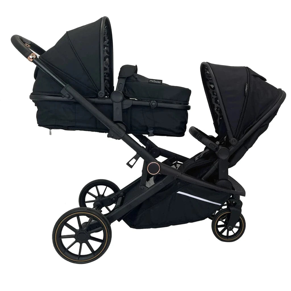 My Babiie MB33 Tandem Pushchair - Dani Dyer Black Leopard - Damaged Box