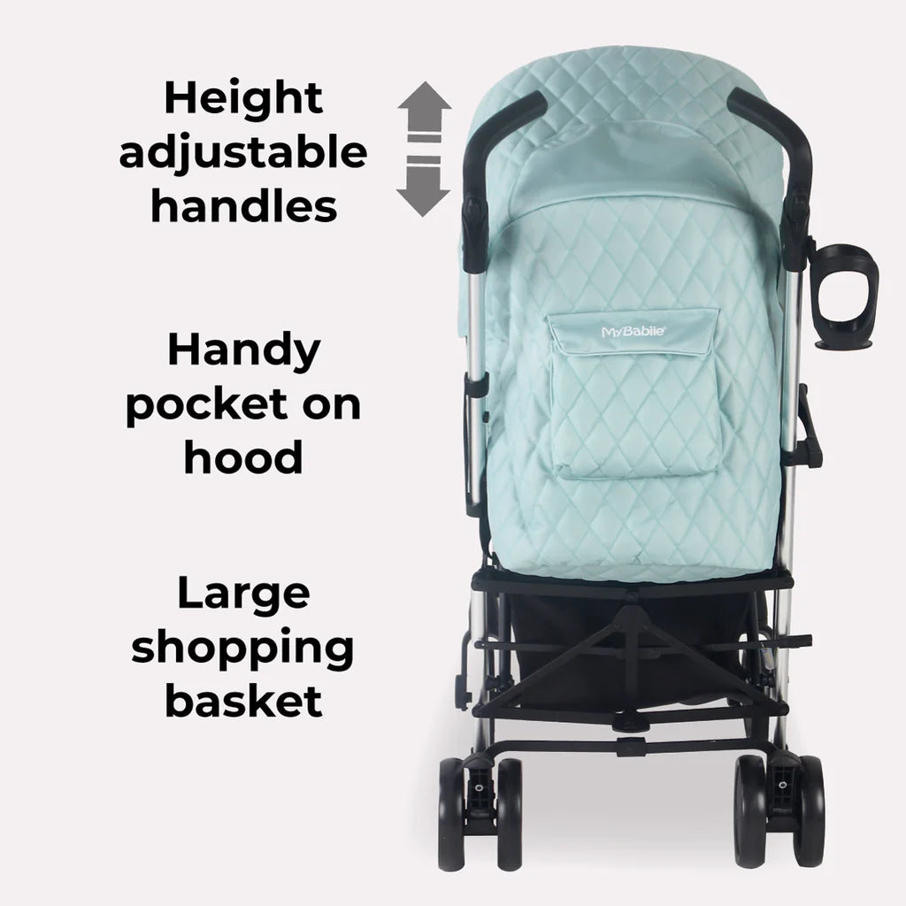 My Babiie MB51 Stroller - Billie Faiers Quilted Aqua   