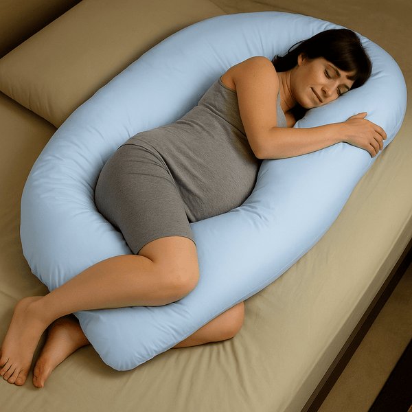 9 Ft Maternity Pillow And Case - Light Blue - For Your Little One