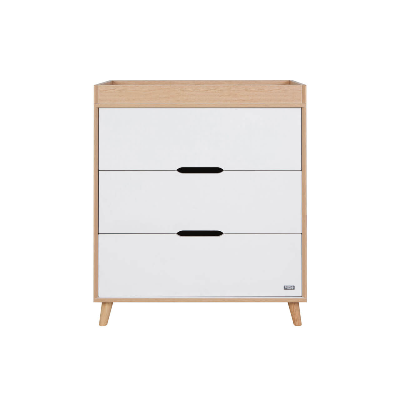 Tutti Bambini Fika 3 Piece Room Set - White/Light Oak   