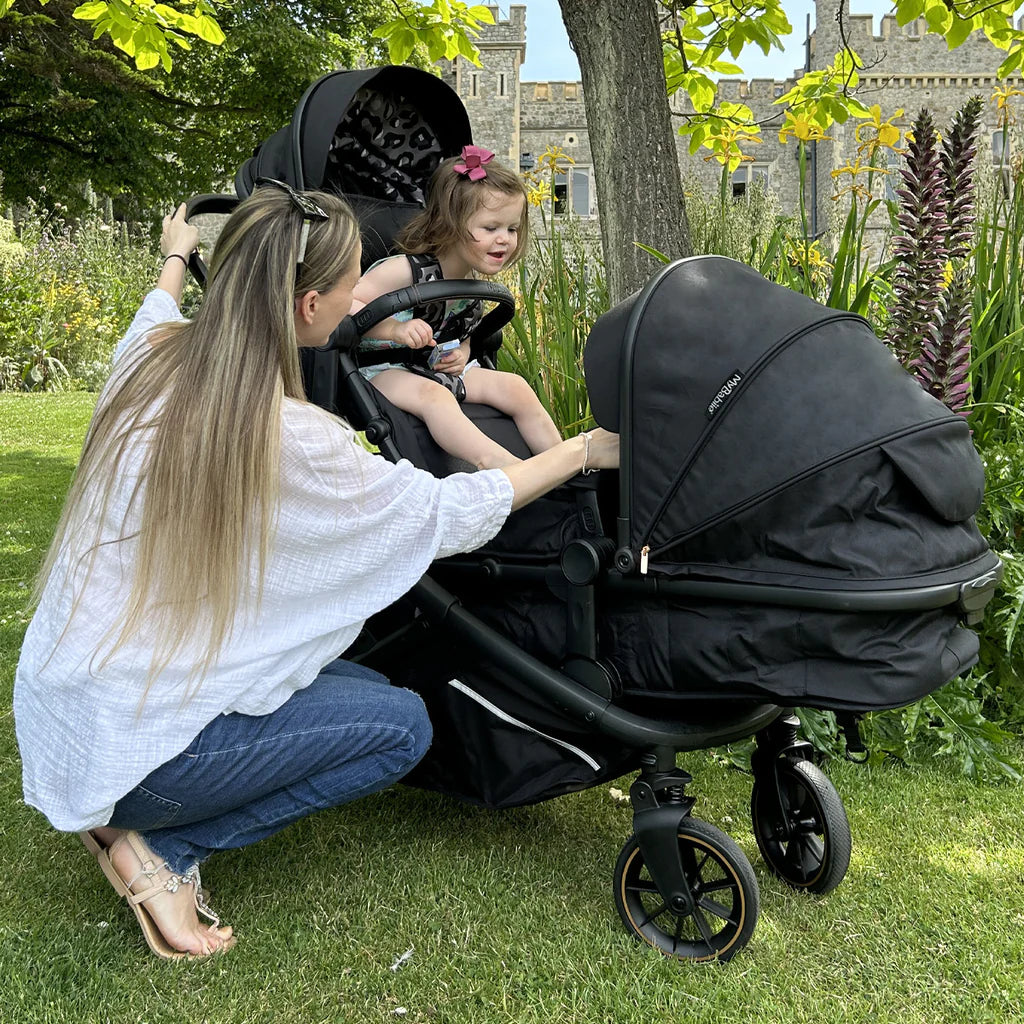 My Babiie MB33 Tandem Pushchair - Dani Dyer Black Leopard -  | For Your Little One