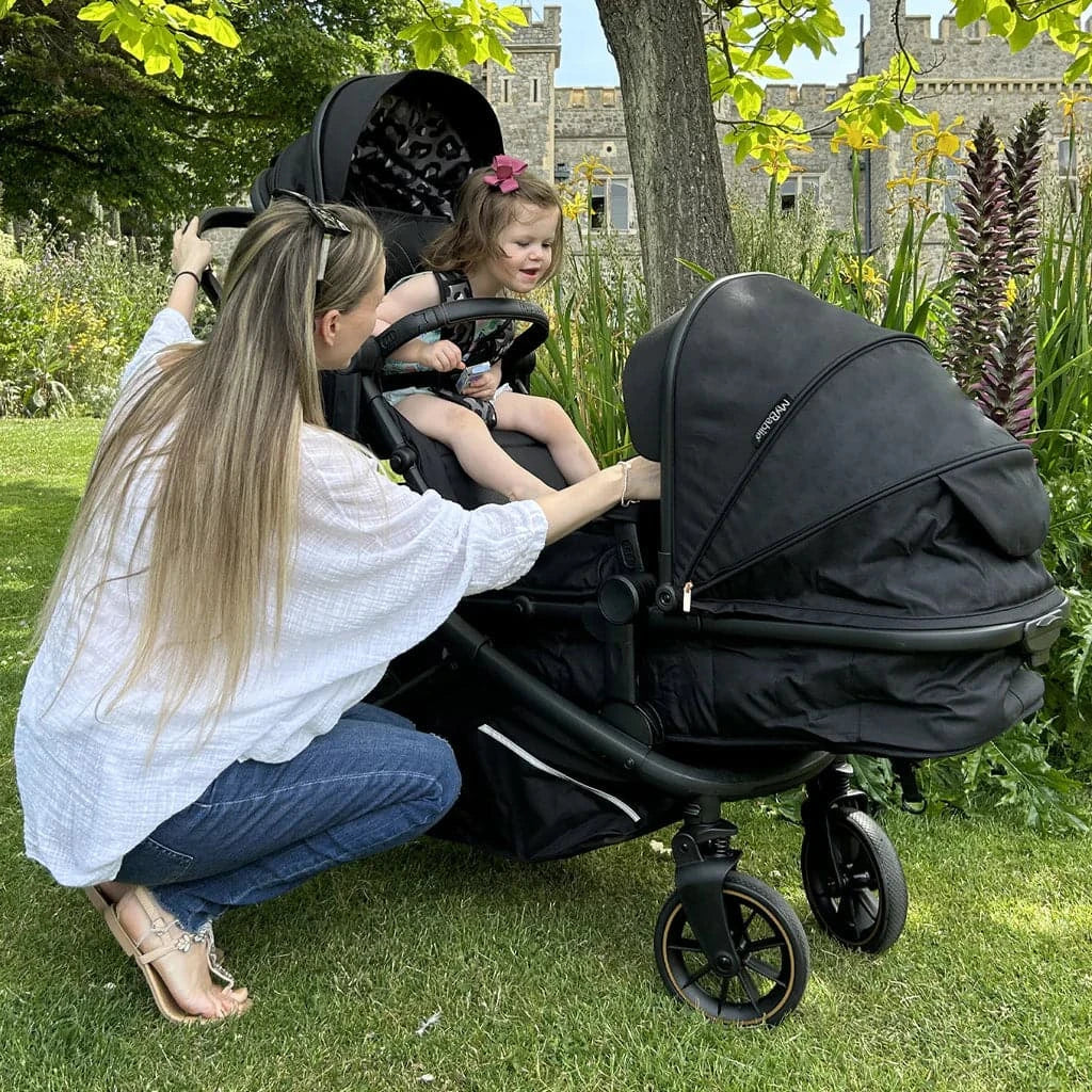 My Babiie MB33 Tandem Pushchair - Dani Dyer Black Leopard - Damaged Box