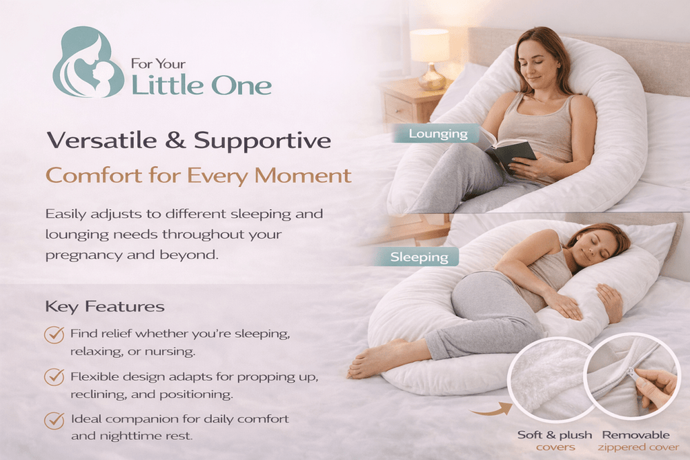 9 Ft Maternity Pillow And Case - Grey - For Your Little One
