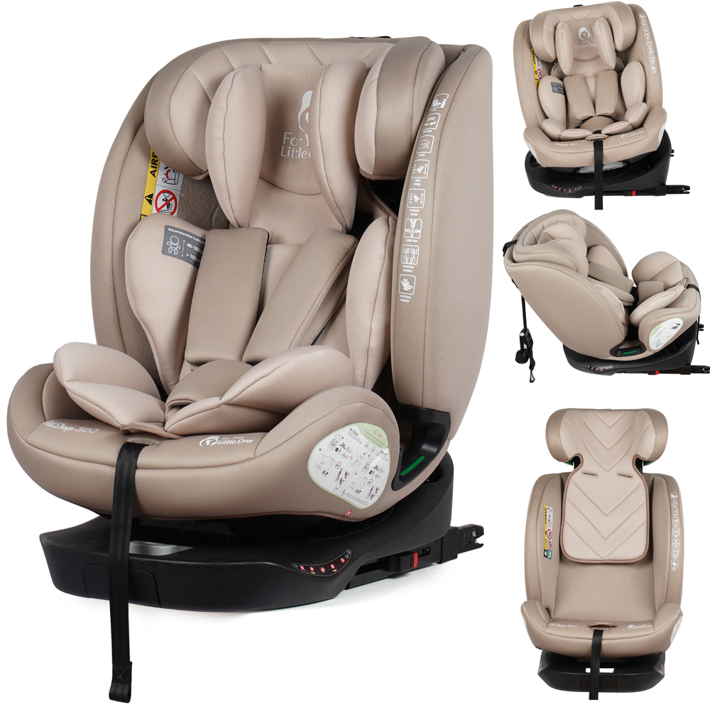 For Your Little One AllStage 360 0/1/2/3 ISOFIX I-Size Car Seat - Latte Beige (Birth-12 Years)