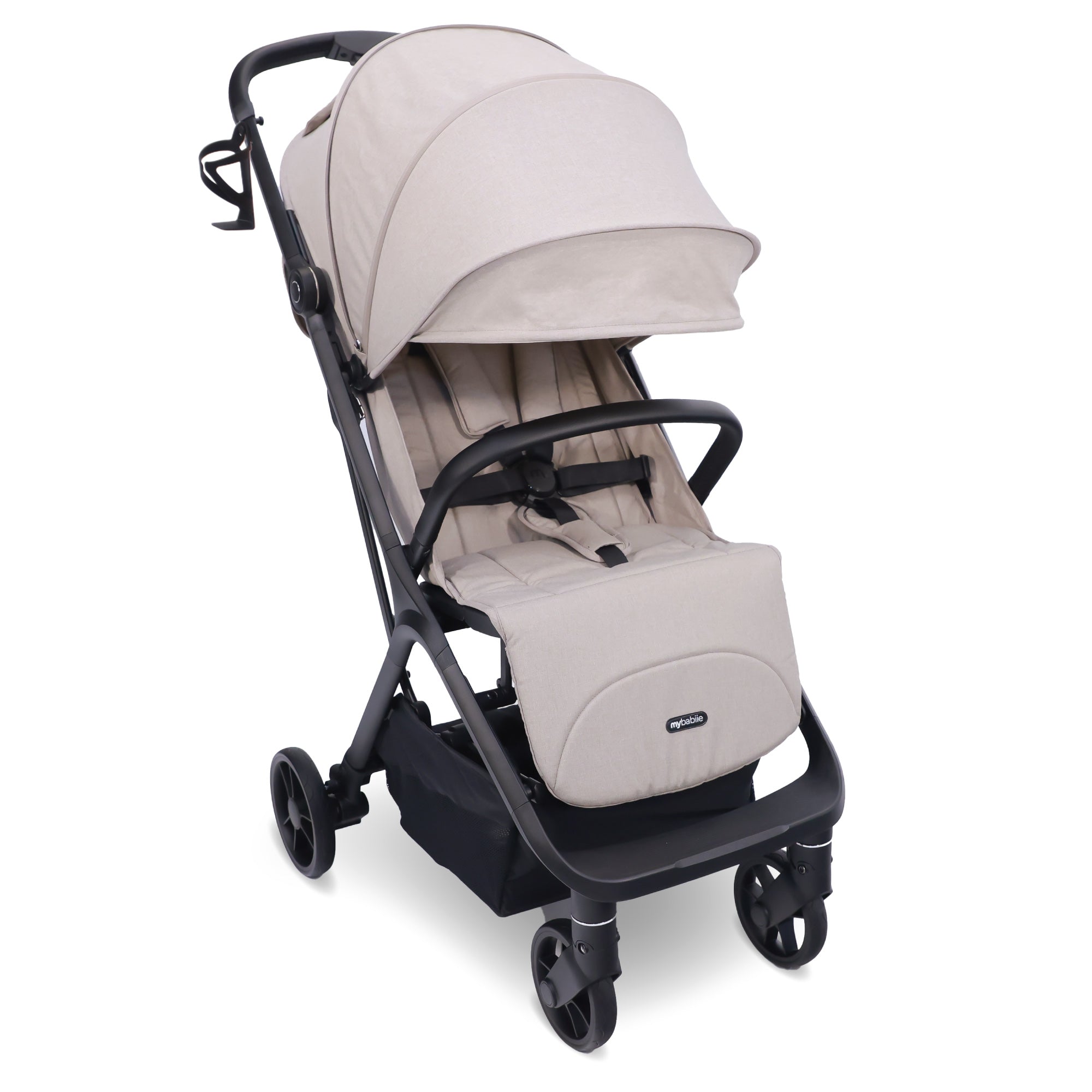 My Babiie MBX7 Plus Auto Fold Stroller - Camel   