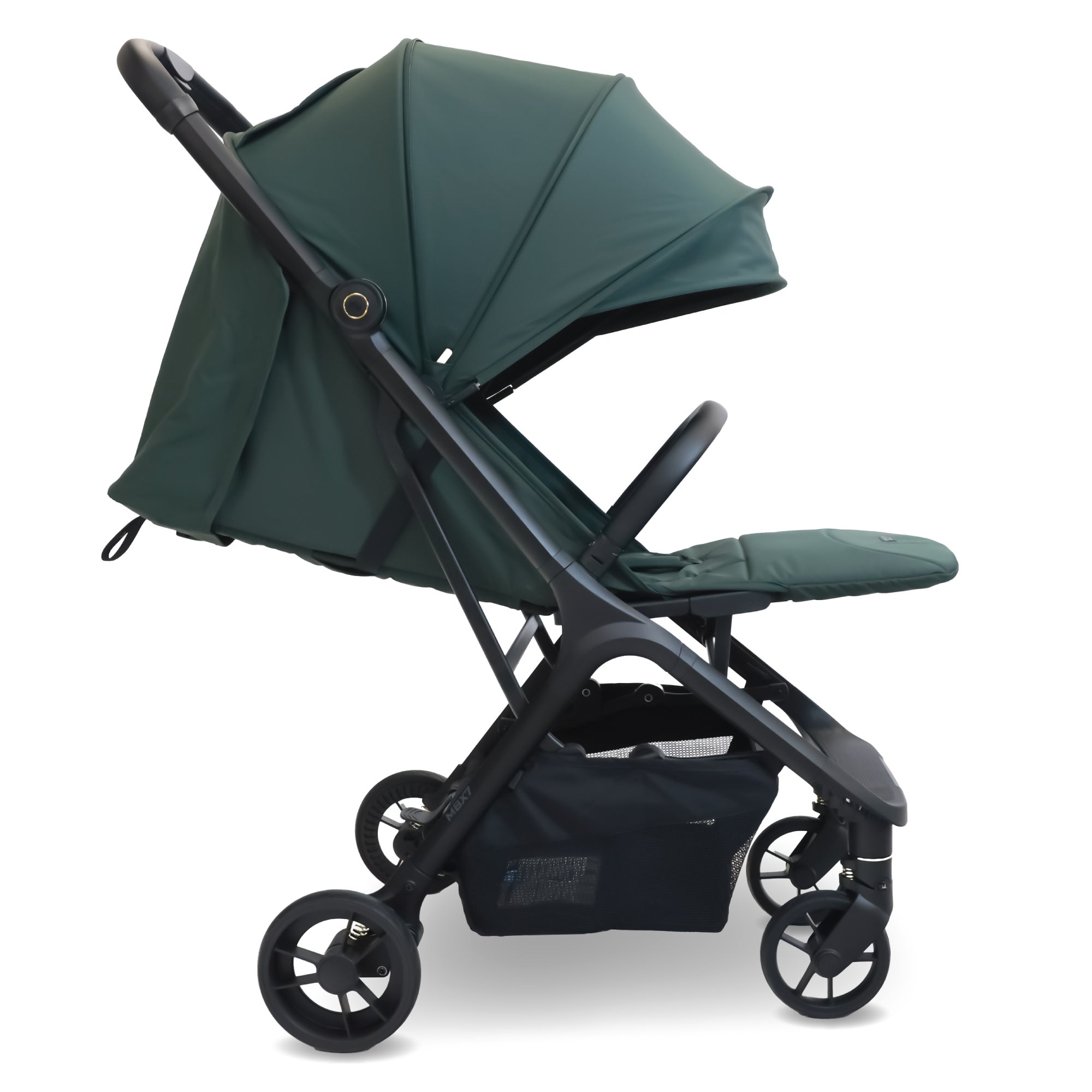 My Babiie MBX7 Plus Auto Fold Stroller - Forest Green   