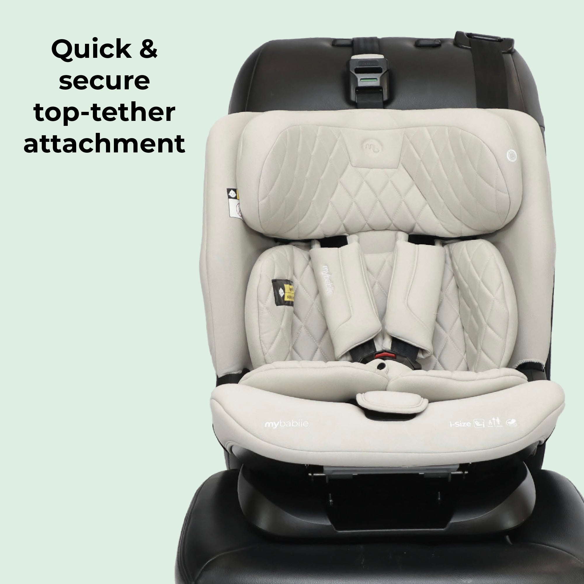 My Babiie i-Size Second Stage Car Seat (76-150cm) - Oatmeal