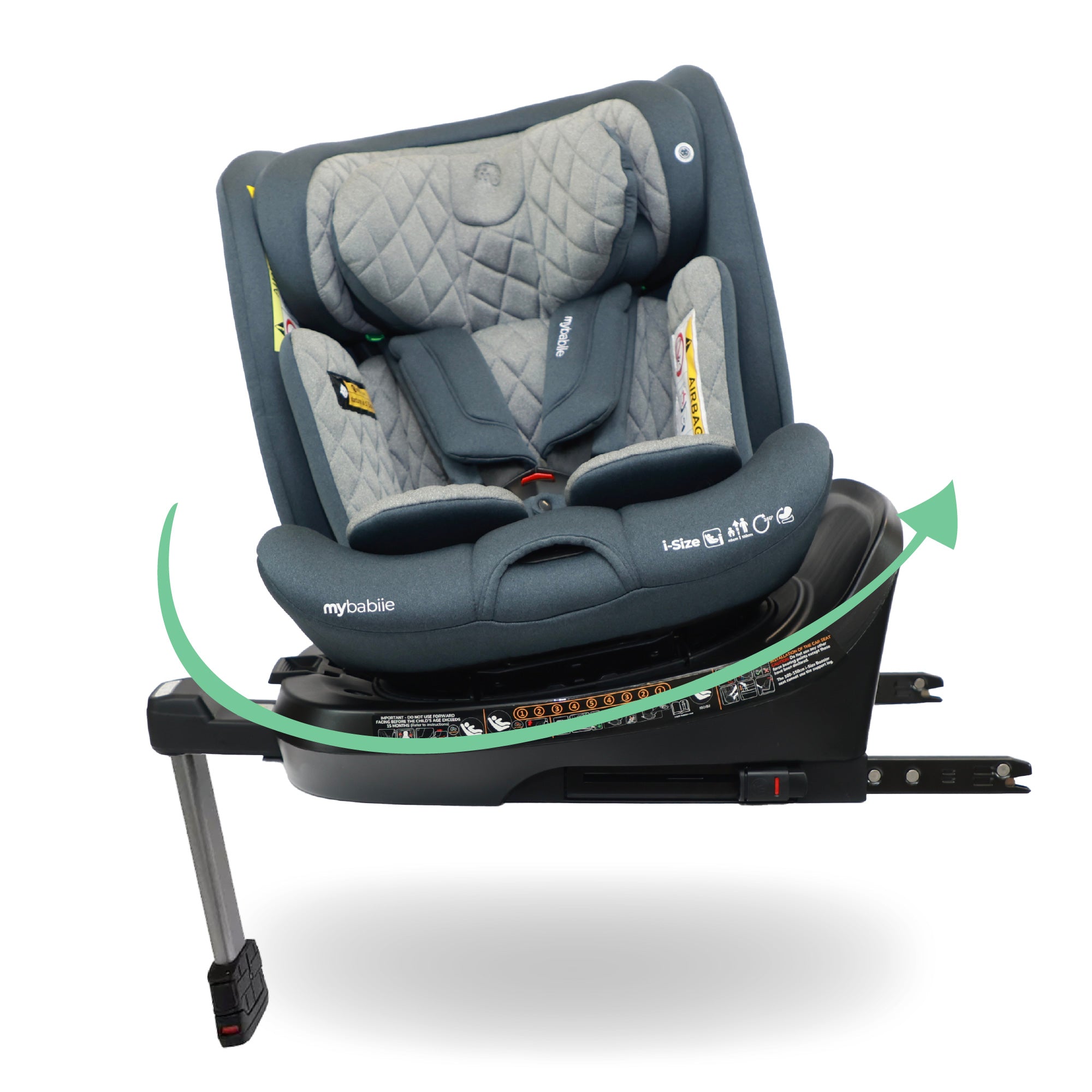 My Babiie MBCSSPINCH i-Size (40-150cm) Spin Car Seat - Slate Blue