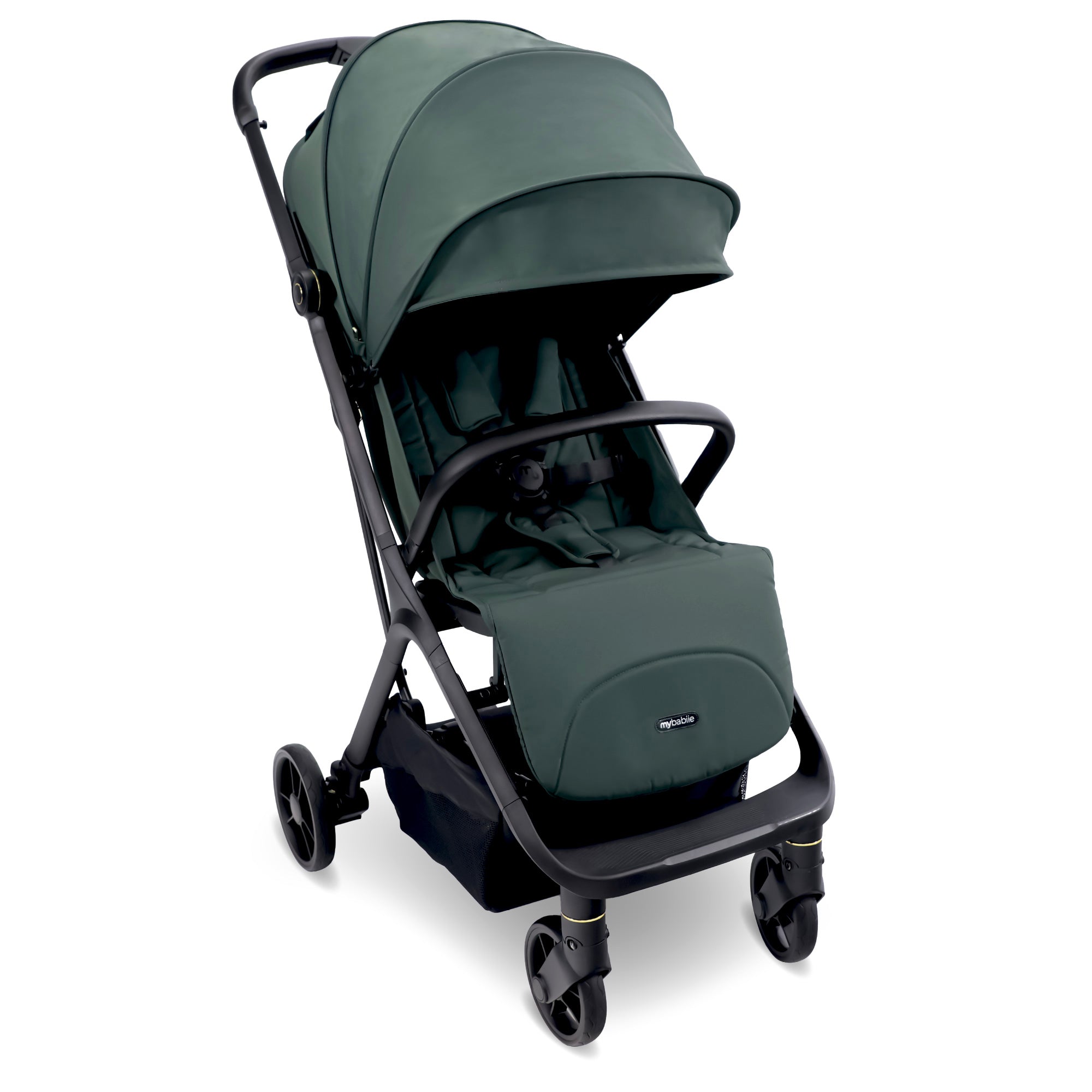 My Babiie MBX7 Plus Auto Fold Stroller - Forest Green   