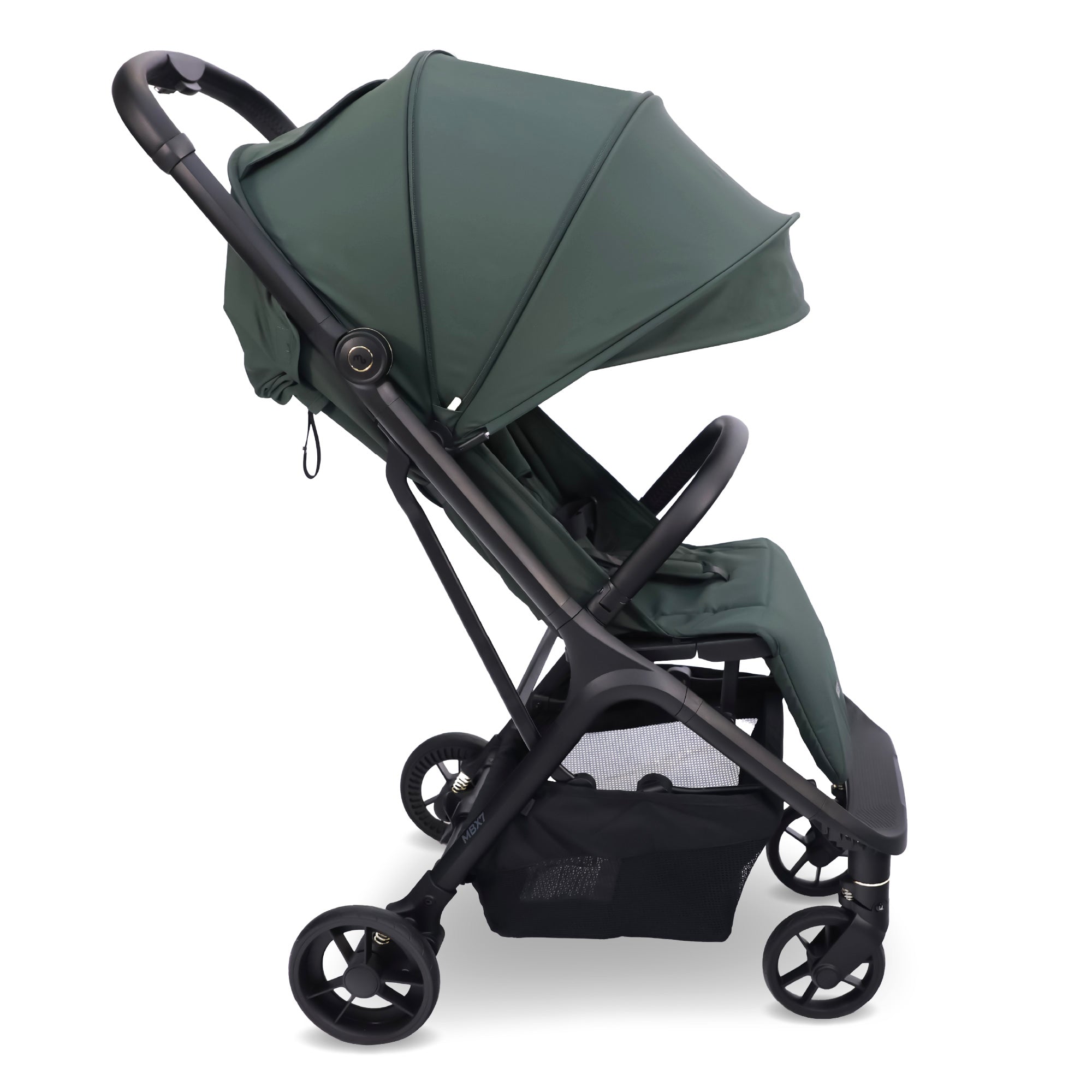 My Babiie MBX7 Plus Auto Fold Stroller - Forest Green   