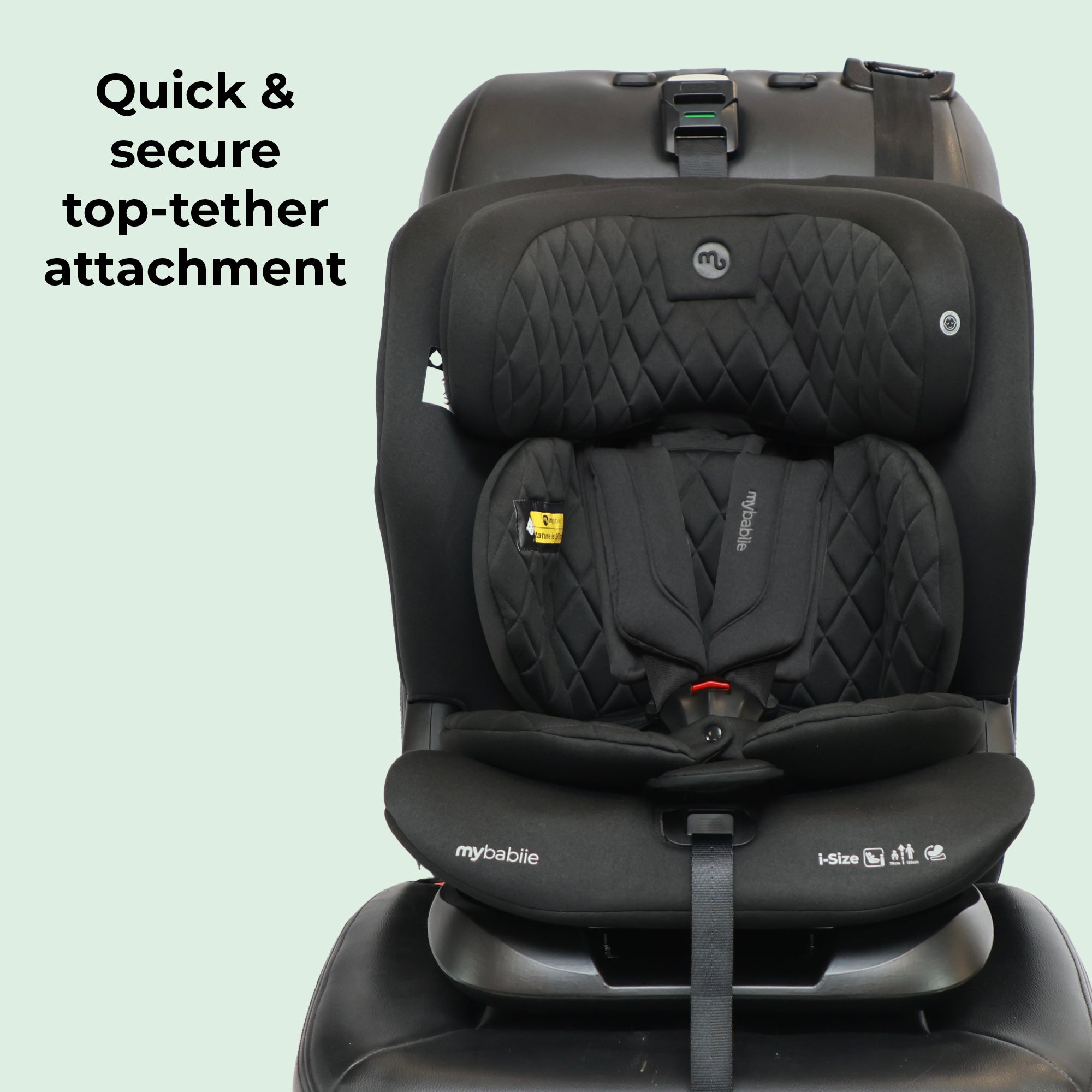 My Babiie i-Size Second Stage Car Seat (76-150cm) - Black