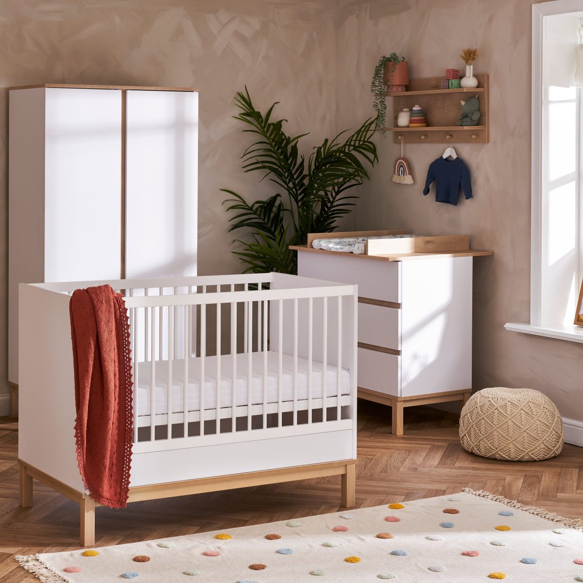 Obaby Astrid Mini 3 Piece Room Set - White -  | For Your Little One