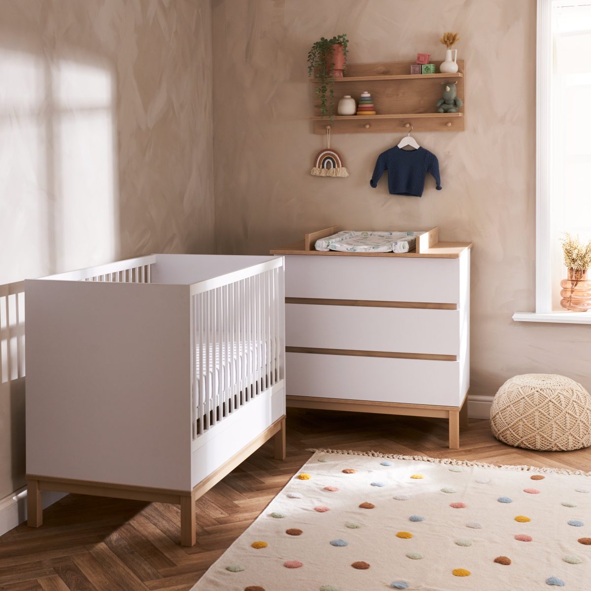 Obaby Astrid Mini 2 Piece Room Set - White -  | For Your Little One