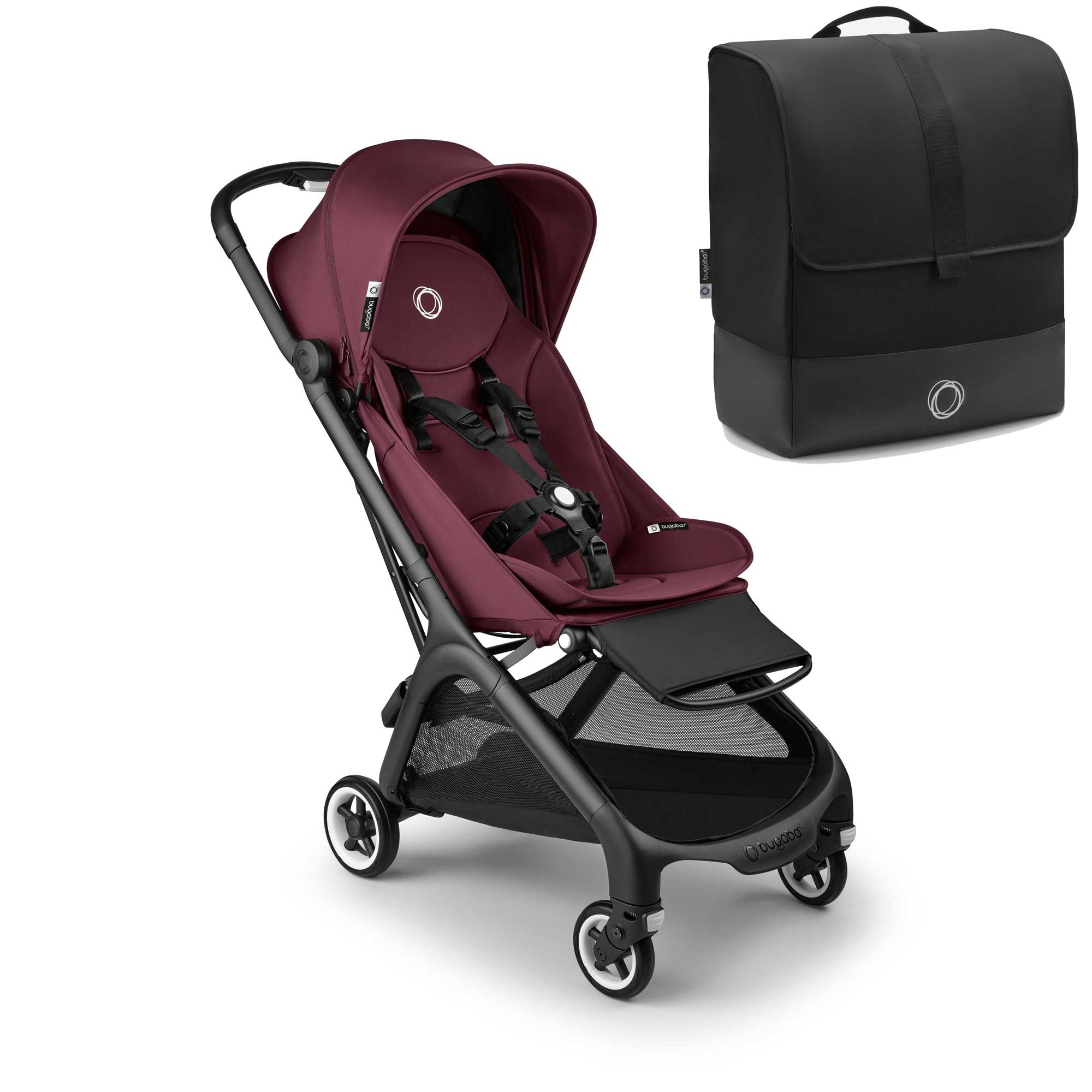 Bugaboo Butterfly Stroller - Dark Cherry (FREE Transport Bag!)