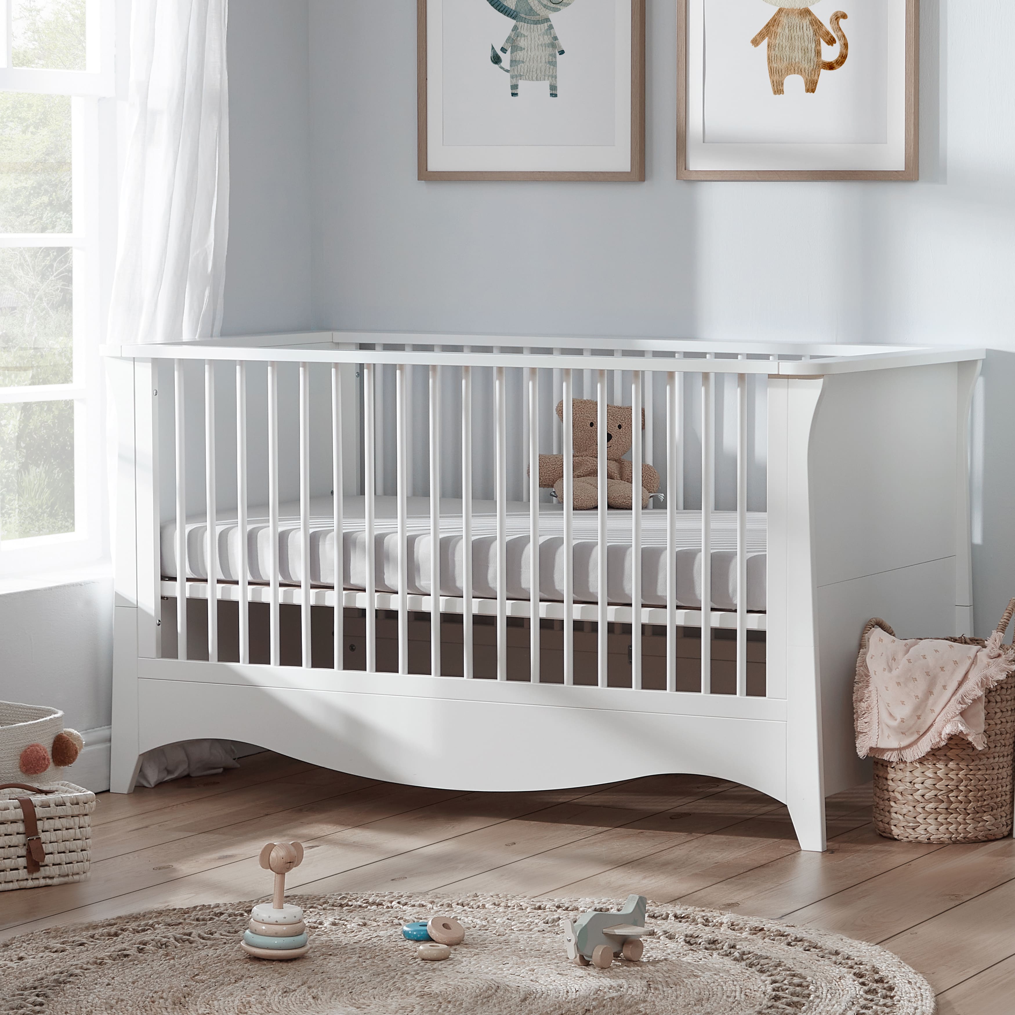 Cuddleco Clara Cot Bed - White