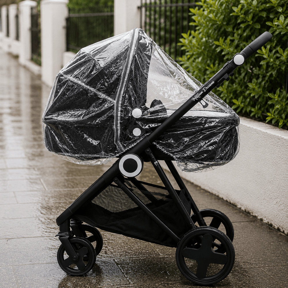 Carrycot Raincover Compatible With Silver Cross - Fits All Models