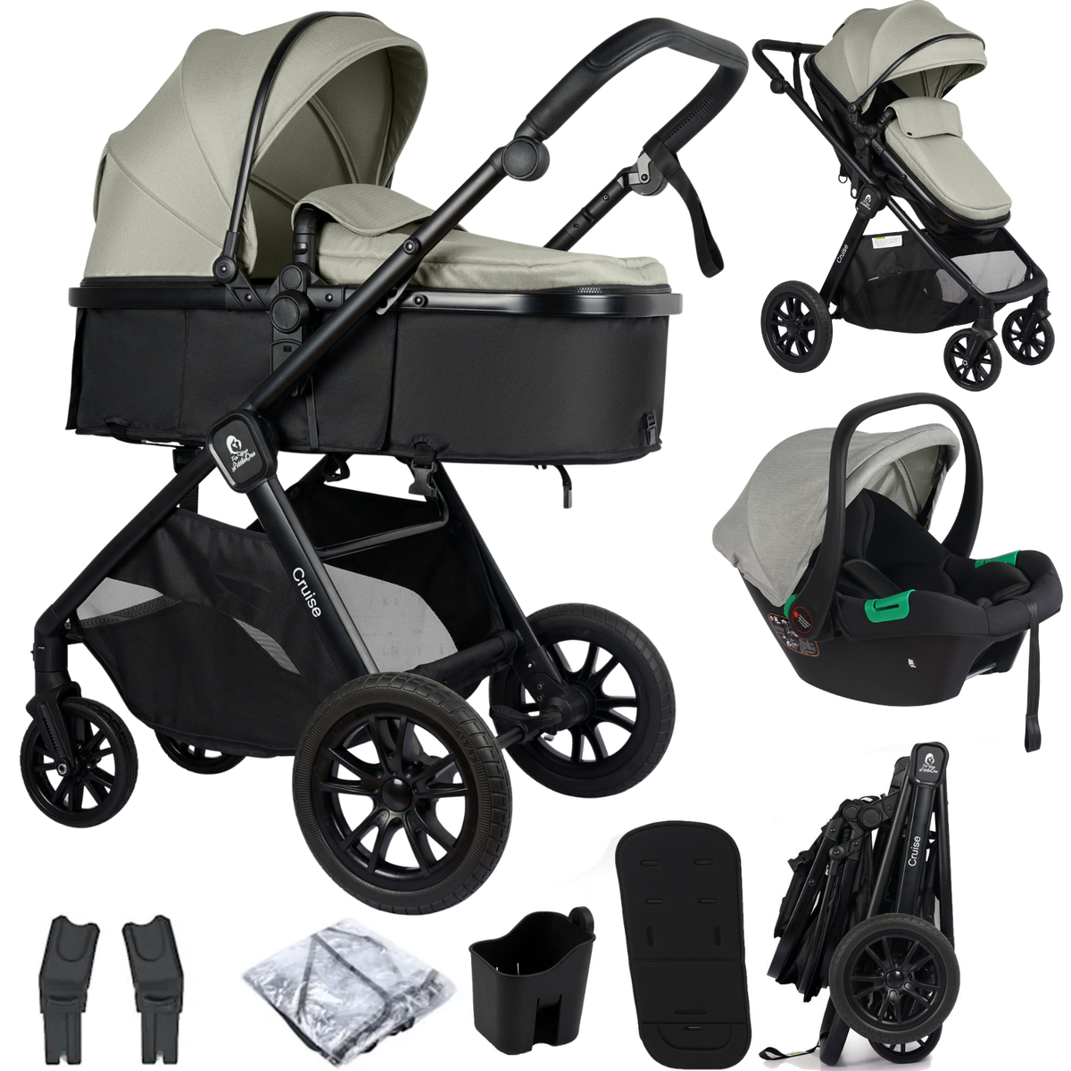 Cruise 3 1 Travel System Car Seat Pebble Sage