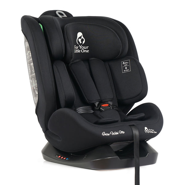 For Your Little One GrowWithMe 360 0/1/2/3 I-Size Car Seat - Midnight Black (Birth-12 Years)