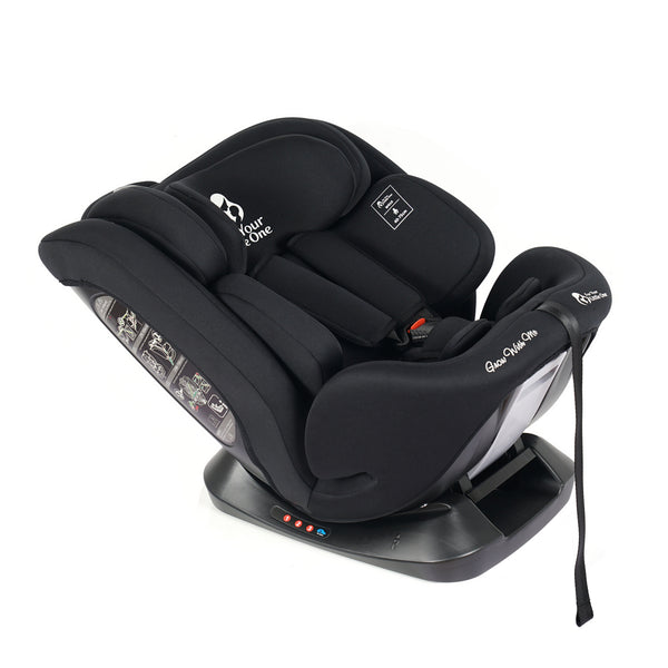 For Your Little One GrowWithMe 360 0/1/2/3 I-Size Car Seat - Midnight Black (Birth-12 Years)