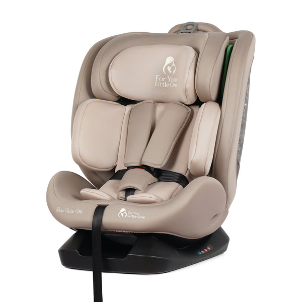 For Your Little One GrowWithMe 360 0/1/2/3 I-Size Car Seat - Latte Beige (Birth-12 Years)