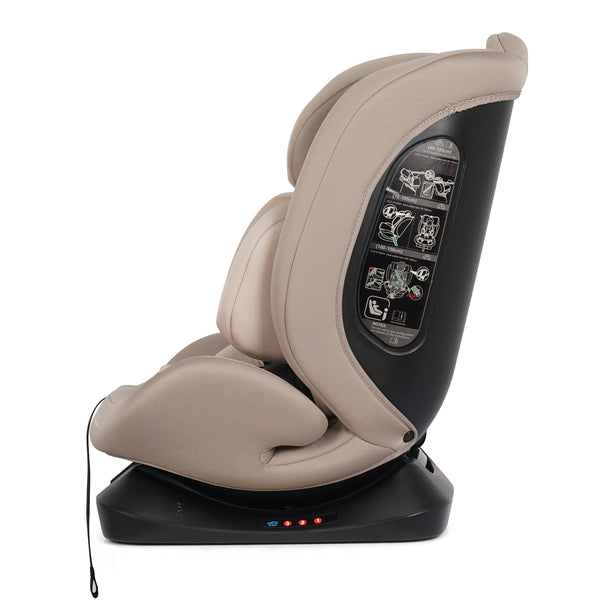 For Your Little One GrowWithMe 360 0/1/2/3 I-Size Car Seat - Latte Beige (Birth-12 Years)