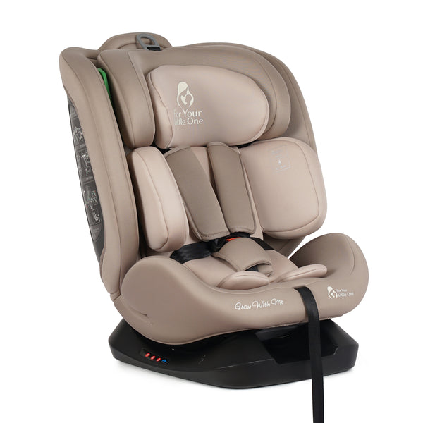 For Your Little One GrowWithMe 360 0/1/2/3 I-Size Car Seat - Latte Beige (Birth-12 Years)