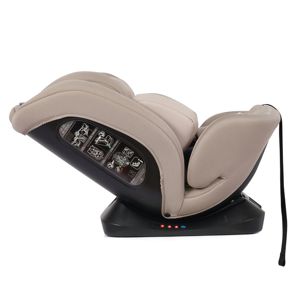 For Your Little One GrowWithMe 360 0/1/2/3 I-Size Car Seat - Latte Beige (Birth-12 Years)