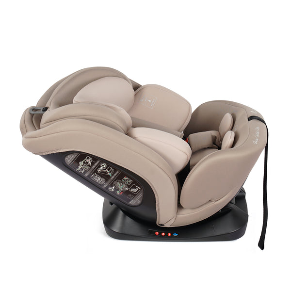 For Your Little One GrowWithMe 360 0/1/2/3 I-Size Car Seat - Latte Beige (Birth-12 Years)