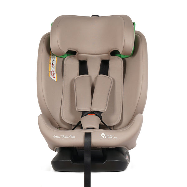 For Your Little One GrowWithMe 360 0/1/2/3 I-Size Car Seat - Latte Beige (Birth-12 Years)