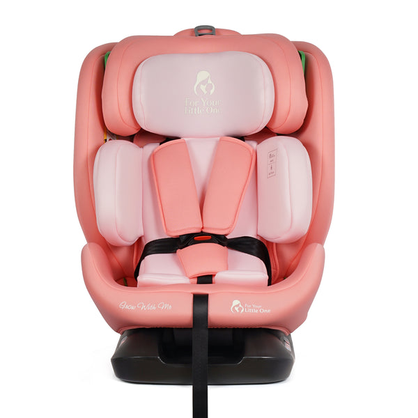 For Your Little One GrowWithMe 360 0/1/2/3 I-Size Car Seat - Blush Rose (Birth-12 Years)