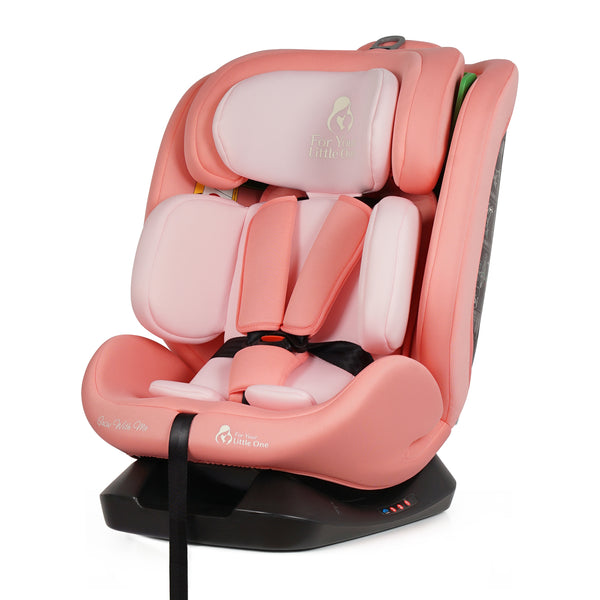 For Your Little One GrowWithMe 360 0/1/2/3 I-Size Car Seat - Blush Rose (Birth-12 Years)