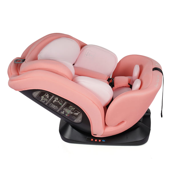 For Your Little One GrowWithMe 360 0/1/2/3 I-Size Car Seat - Blush Rose (Birth-12 Years)