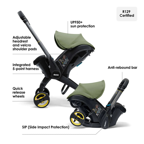 Doona i Car Seat & Stroller - Desert Green - Clearance