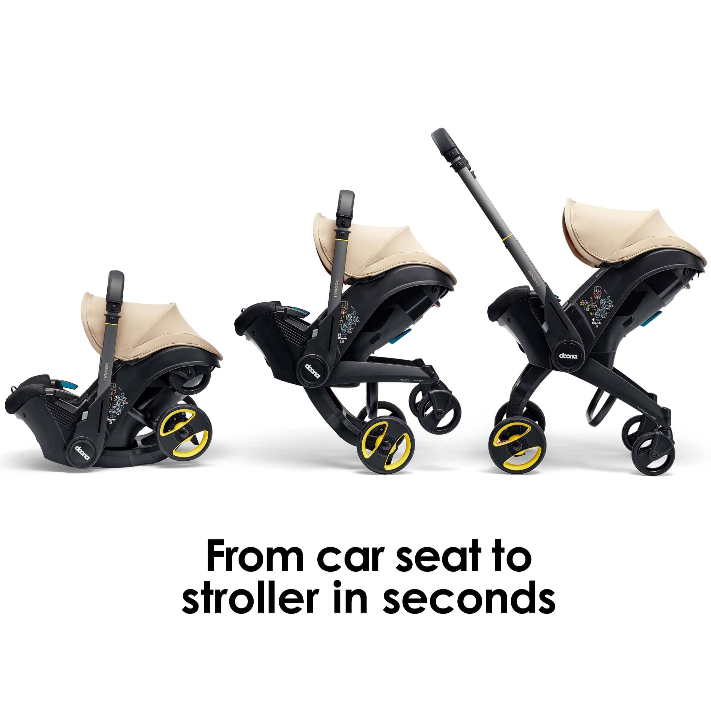 Baby car seat deals stroller in one