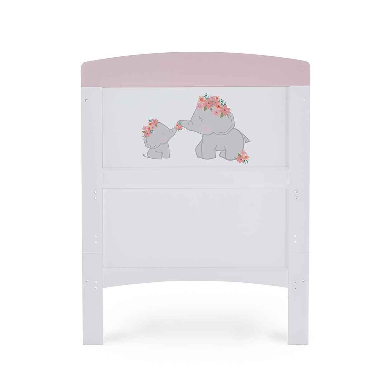 Obaby Grace Inspire Cot Bed – Me & Mini Me Elephants – Pink -  | For Your Little One