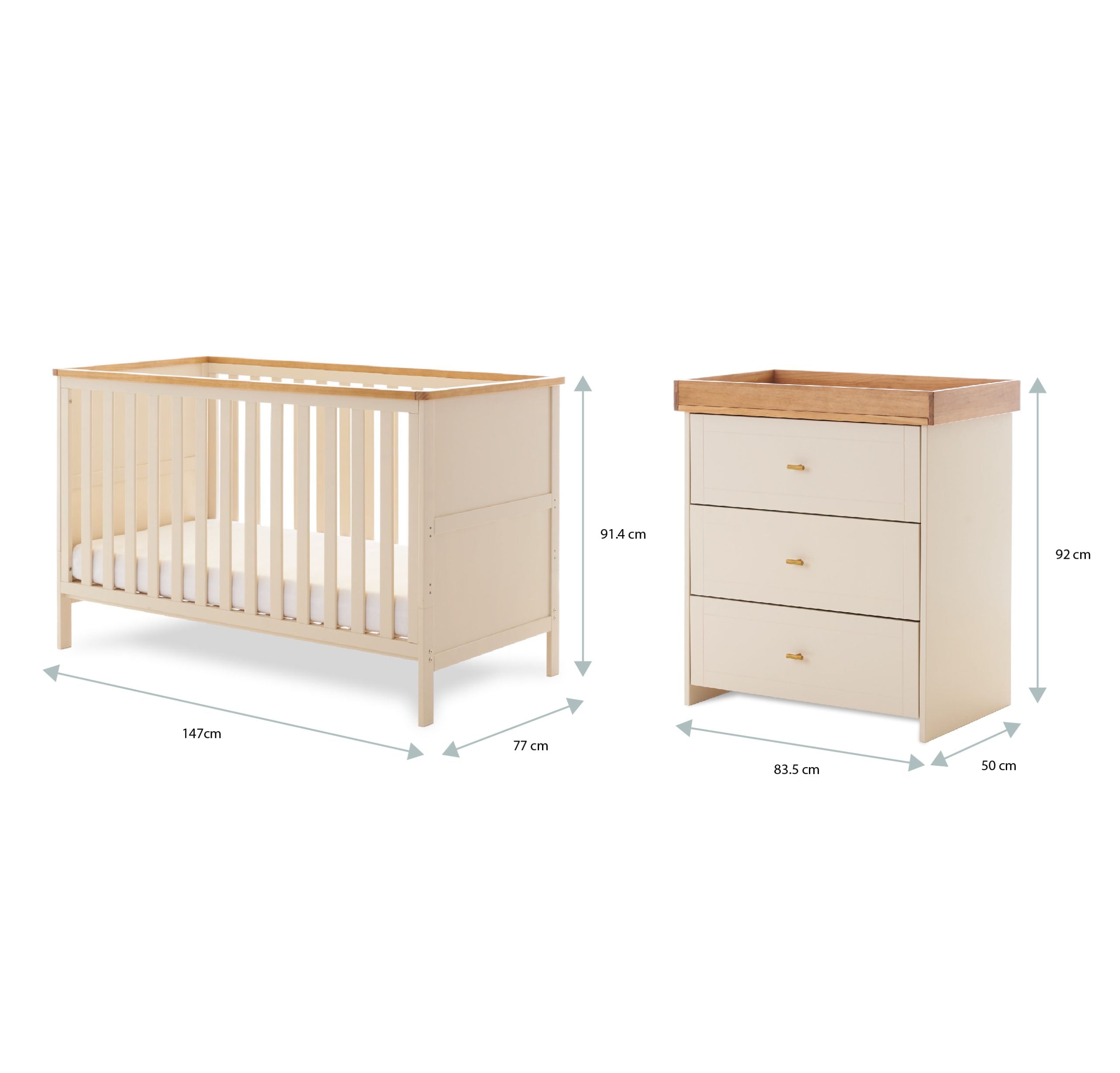 Obaby Evie 2 Piece Room Set - Cashmere   