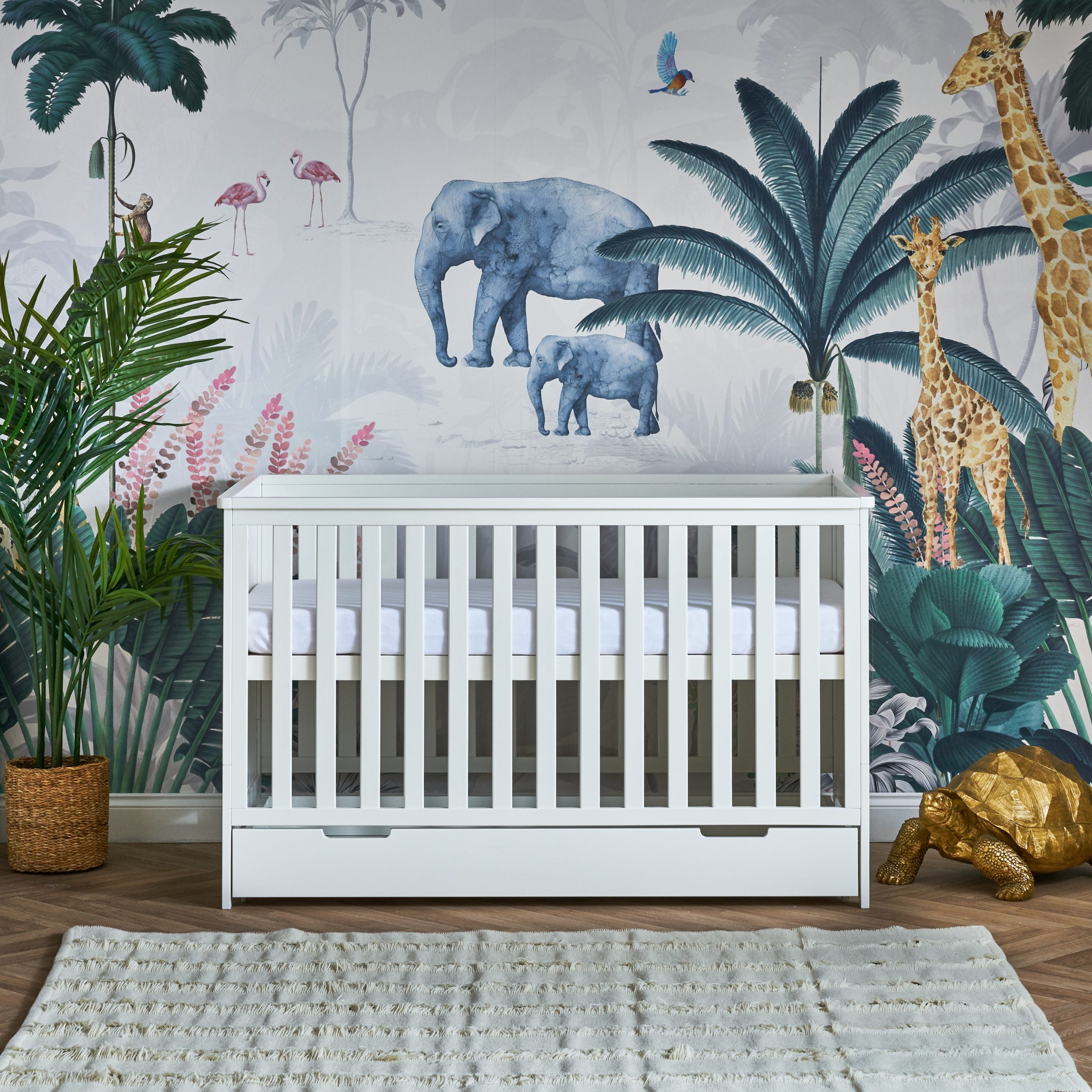 Obaby Under Drawer 120x60 - White Evie -  | For Your Little One