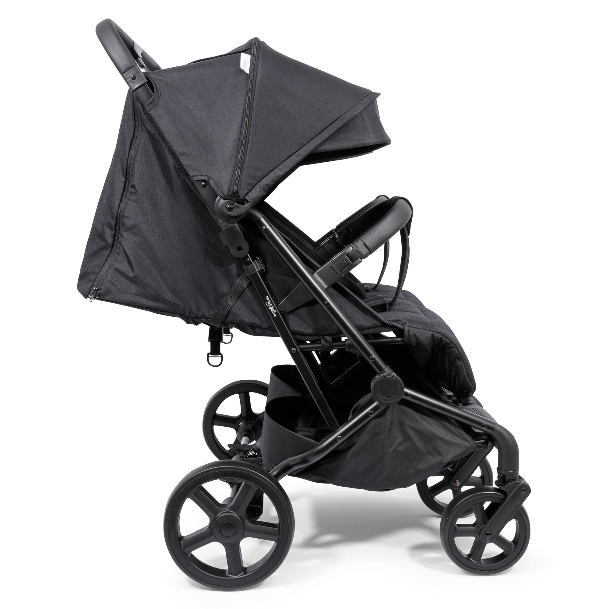 For Your Little One Duo Twin Easyfold Pushchair - Black - Grade A Return   