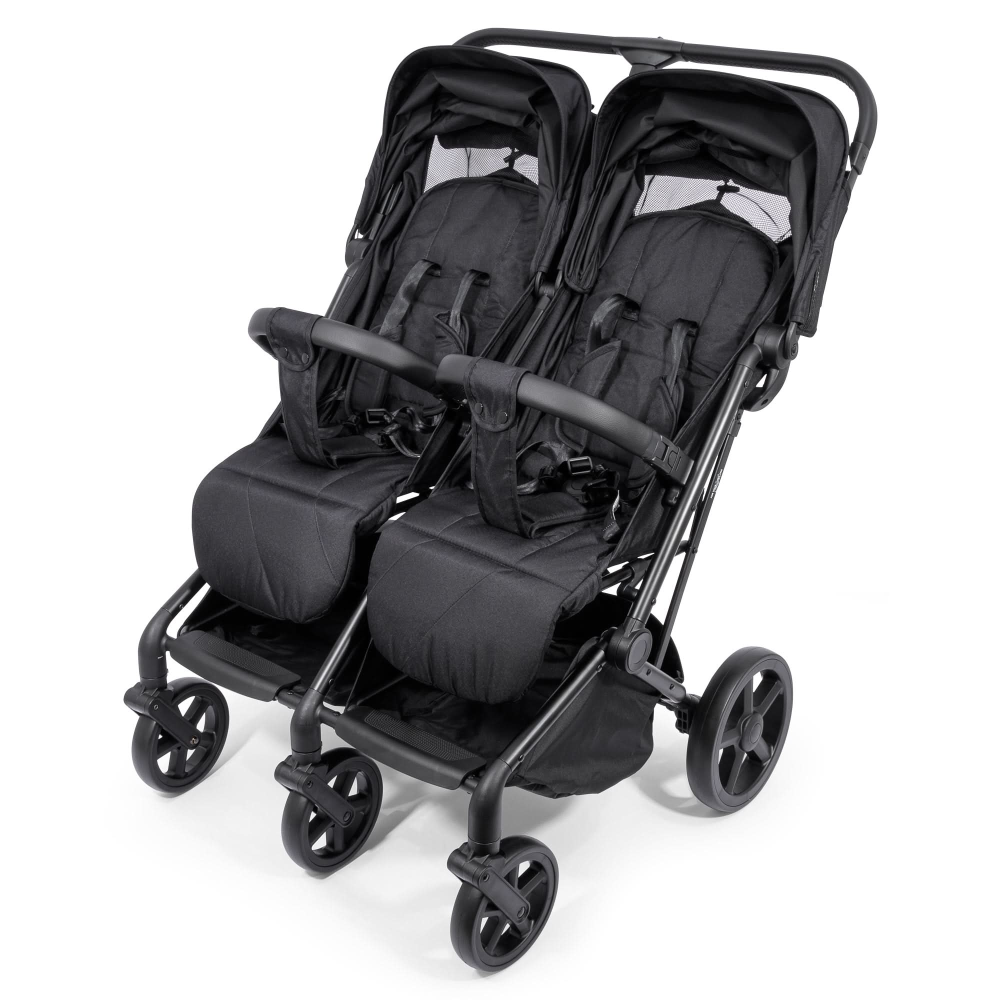 For Your Little One Duo Twin Easyfold Pushchair - Black - Grade A Return   