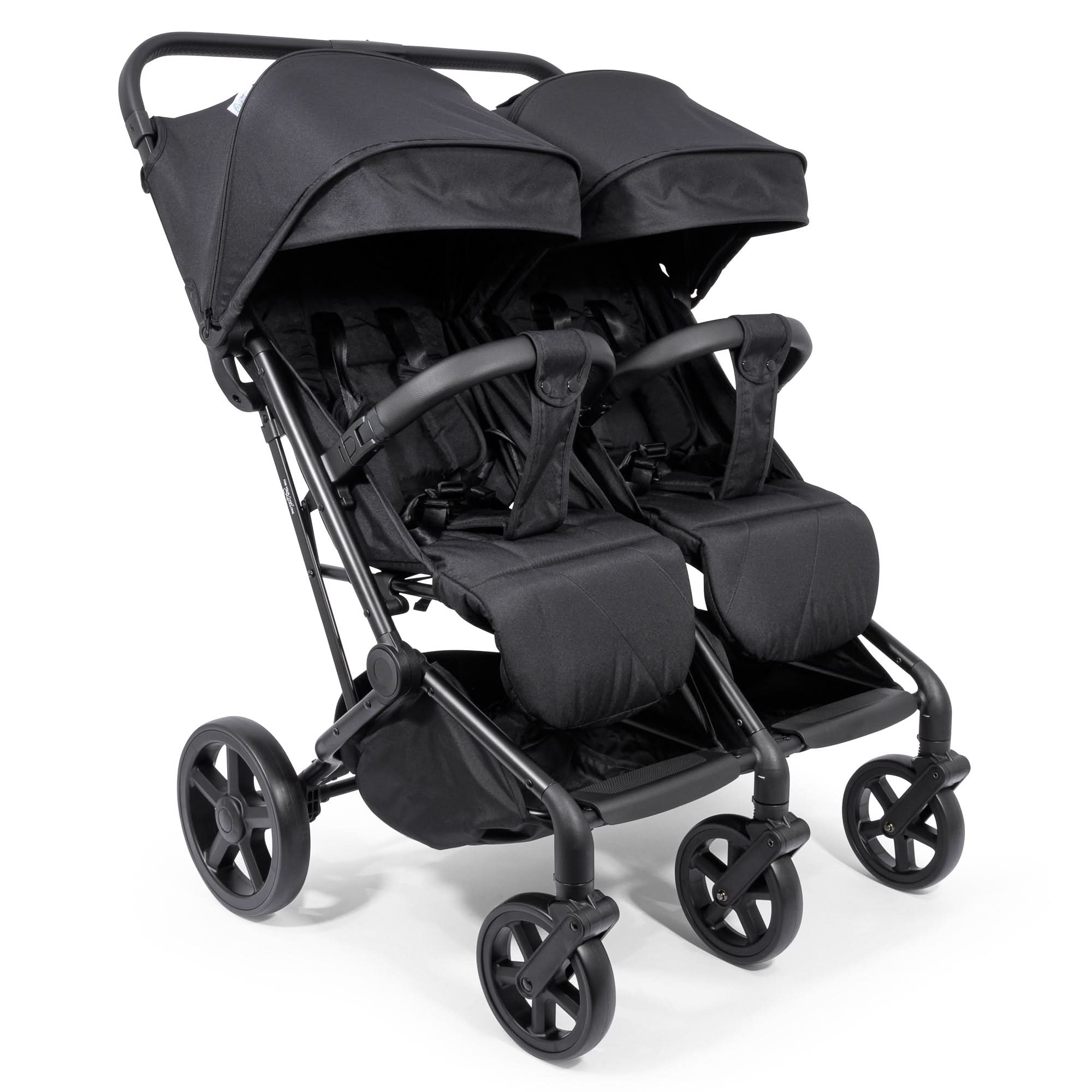 For Your Little One Duo Twin Easyfold Pushchair - Black - Grade A Return   